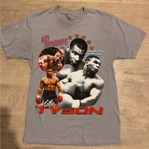Mike Tyson Graphic Tee - Gray